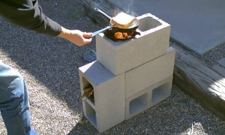 فكرة ذكية لعمل موقد للطبخ على الحطب –  making firewood rocket stove