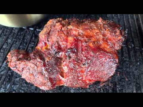 How to smoke a pork roast on a Traeger smoker grill.