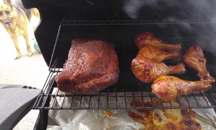 Smoking on a gas grill with a pellet tube smoker