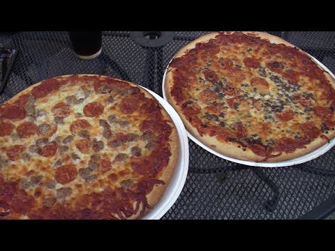 Camp Chef & Traeger pellet grills side by side baking pizzas July 2017 HD