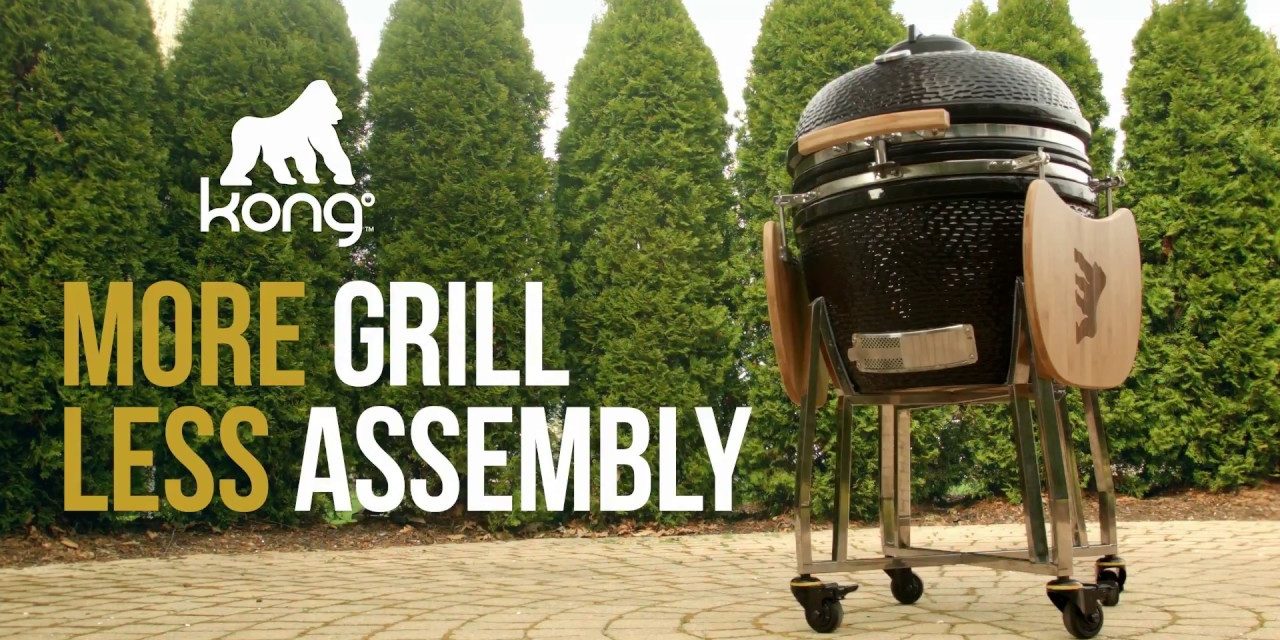 KONG Charcoal Kamado Grill Unboxing & EASY Assembly