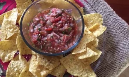 Smoked Pico de Gallo on a TRAEGER wood pellet grill