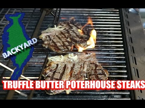 Truffle Butter Porterhouse Steak Grilled Perfectly on the Weber 670