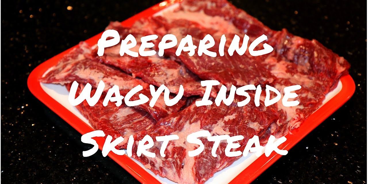 Preparing and Trimming Wagyu Inside Skirt Steak