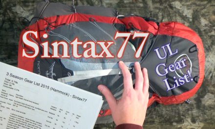 My Ultralight Backpacking Gear List – Sintax77
