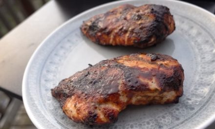 Pellet grill smoked chicken breast