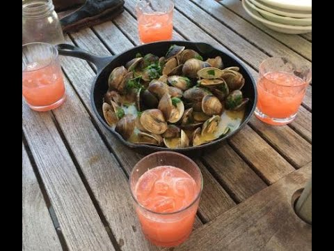 Wood Roasted Clams In A White Wine And Butter Sauce