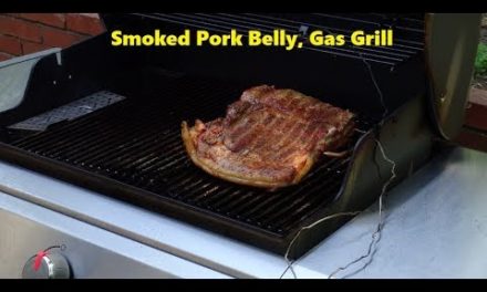 Smoked Skinless Pork Belly on Weber Genesis II Gas Grill Recipe