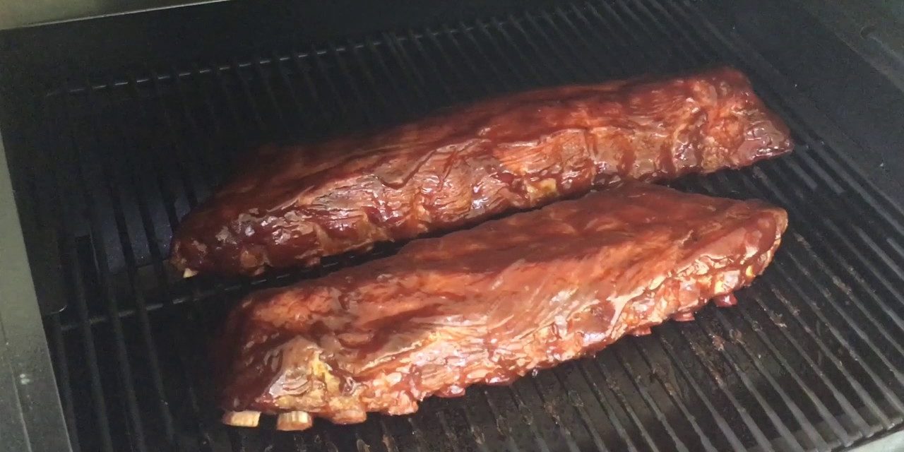 First try at ribs on the Pit Boss Pellet Grill