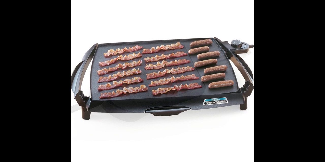 Presto 07046 Tilt ‘n Drain Big Griddle Cool-Touch Electric Griddle