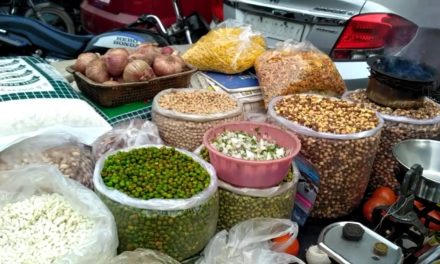 indian street food – Bhel – bhelpuri – dahivada – kachori – papdi chaat – Samosa –  Pani Puri