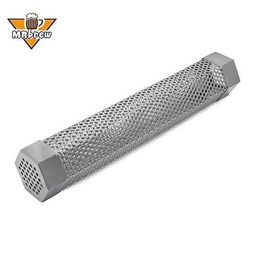 Pellet Smoker Tube,MRbrew 12” Perforated Stainless Steel BBQ Smoke Generator to Add Smoke Flavor to All Grilled Foods Review