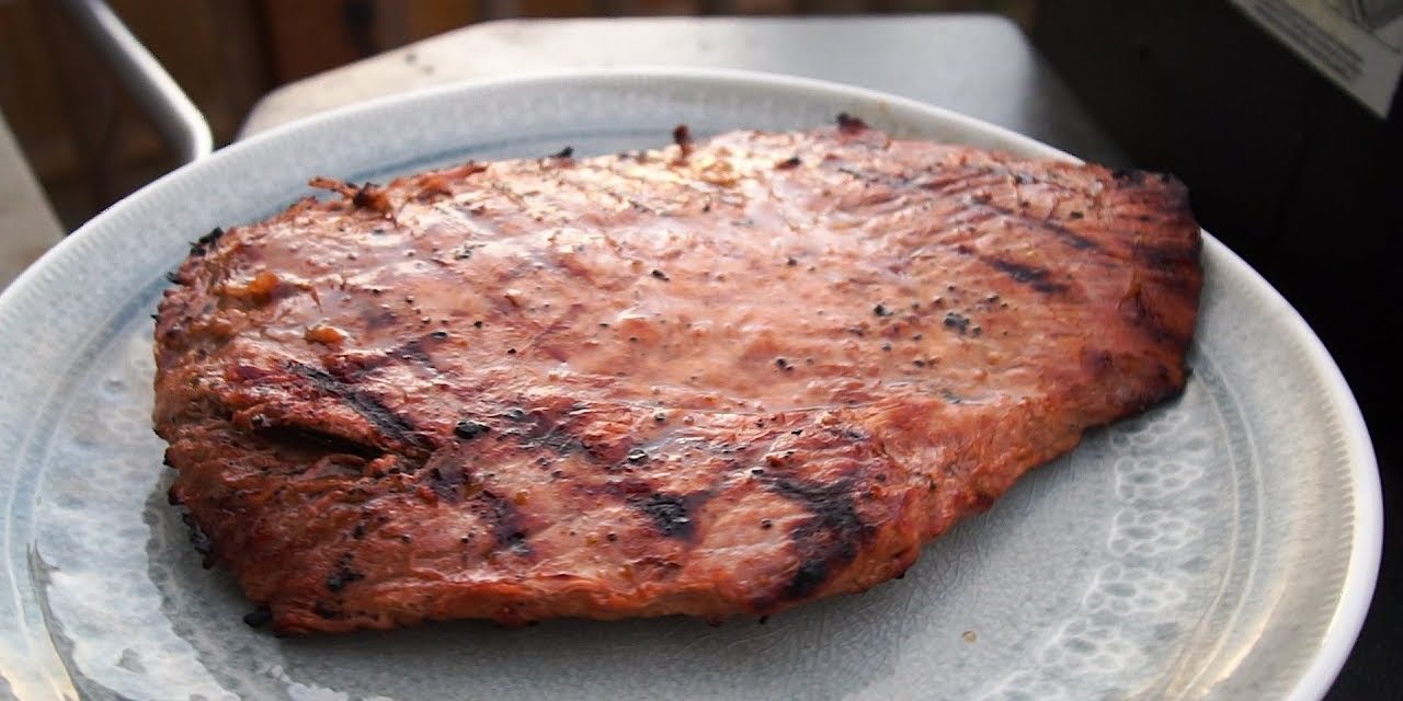 Flank steak in the Camp Chef Woodwind Pellet Grill – Chapter 99