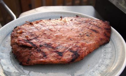 Flank steak in the Camp Chef Woodwind Pellet Grill – Chapter 99