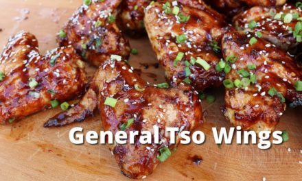 General Tso Wings | Grilled Chicken Wings with General Tso Sauce on Yoder Pellet Smoker