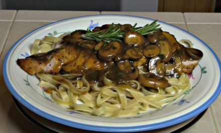 SmokingPit.com – Chicken Fettuccine Marsala slow cooked on a Yoder YS640 Pellet Smoker Grill