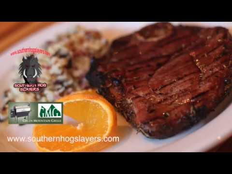 Grilled Rosemary Pork Steak