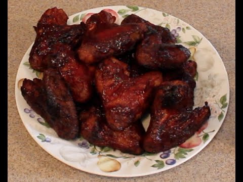 How to make Barbecue Wings Smoked on the Green Mountain Grills Davy Crocket