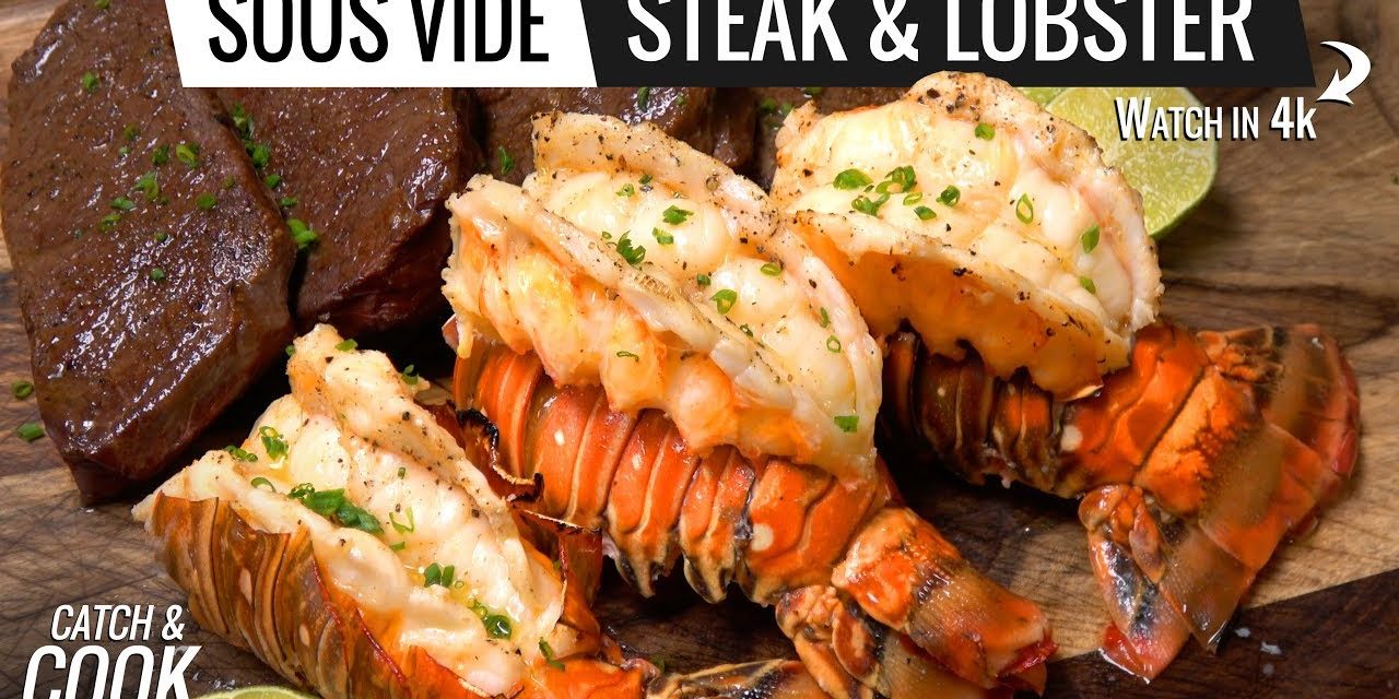 Sous Vide LOBSTER and STEAK – Catch and Cook Lobster VLOG 1