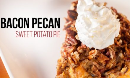 Bacon Pecan Sweet Potato Pie on the Grilla