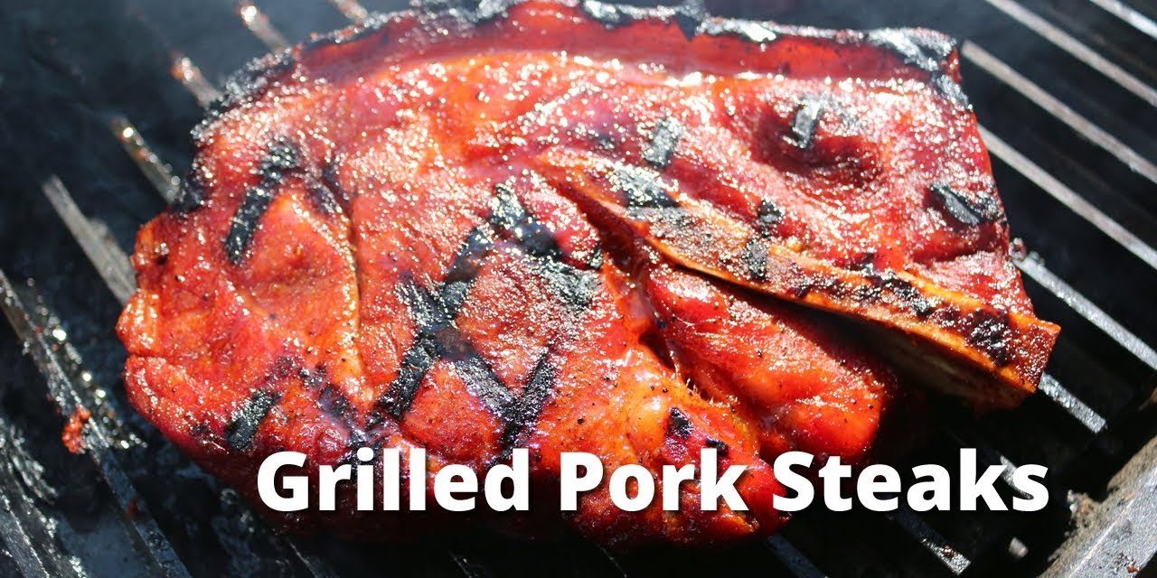 Grilled Pork Steak Recipe | Pork Blade Steak Recipe on the PK Grill