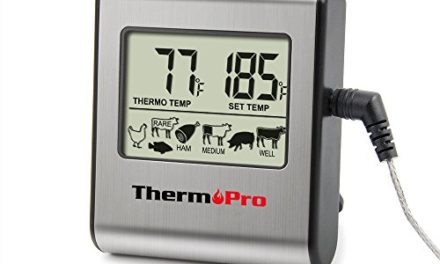 ThermoPro TP16 Large LCD Digital Cooking Food Meat Thermometer for Smoker Oven Kitchen BBQ Grill Thermometer Clock Timer with Stainless Steel Temperature Probe Review