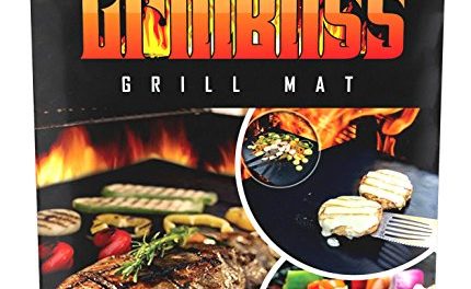 GrillBliss Grill Mat,Set of 4 BBQ Bake,liner,Heavy duty,100%non-stick,Reusable,FDA approved,Best quality,pad,sheet,accessories,perfect for Weber,Charbroil,Big green egg,smoker,Gas,Charcoal,Electric Review