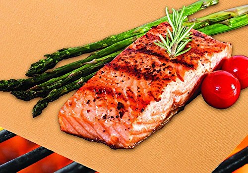 Premium Gold BBQ Grill Mats by Haza – Set of 2 Non Stick BBQ Grill Mats Large – Double Size, Double Fun (Gold) Review