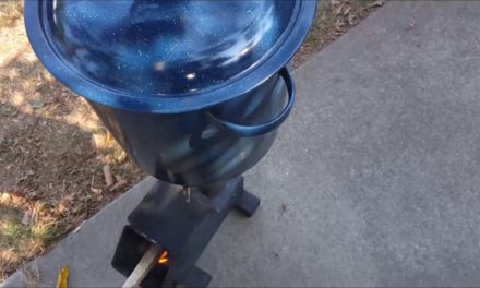 Bullet Proof 308 Rocket Stove Boiling Water