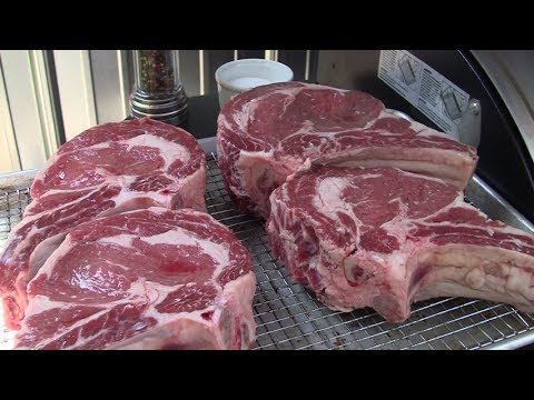 Camp Chef Woodwind vs Traeger Pro Series 22 reverse sear Ribeye steaks July 2017