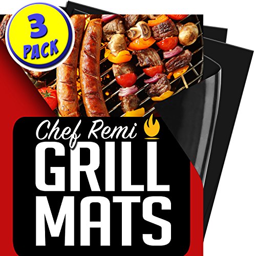 Latest BBQ Grill Mats – Set of 3 Heavy Duty, Non-Stick Grilling Mats – 16 x 13 Inch – Use on Gas Grills, Charcoal or Electric Barbecues, Kitchen Oven or Your Smoker – Perfect Stocking Stuffer Gift Review