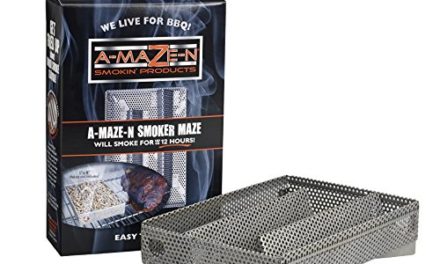 A-MAZE-N AMNPS5X8-HKY Amazen Pellet Smoker with Hickory BBQ Pellets, 5″ L x 8″ W, 5 x 8″ Review