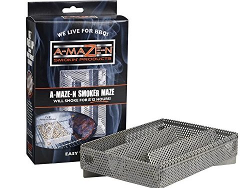 A-MAZE-N AMNPS5X8-HKY Amazen Pellet Smoker with Hickory BBQ Pellets, 5″ L x 8″ W, 5 x 8″ Review