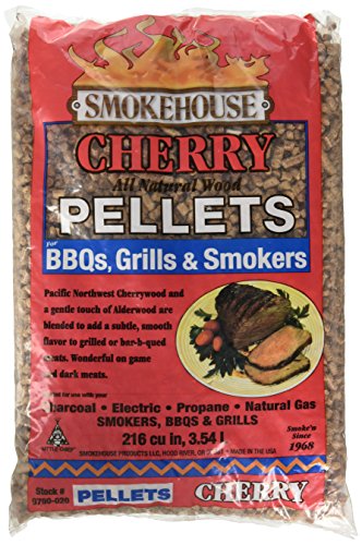 SmokeHouse Products 9790-020-0000 5-Pound Bag All Natural Cherry Flavored Wood Pellets, Bulk Review